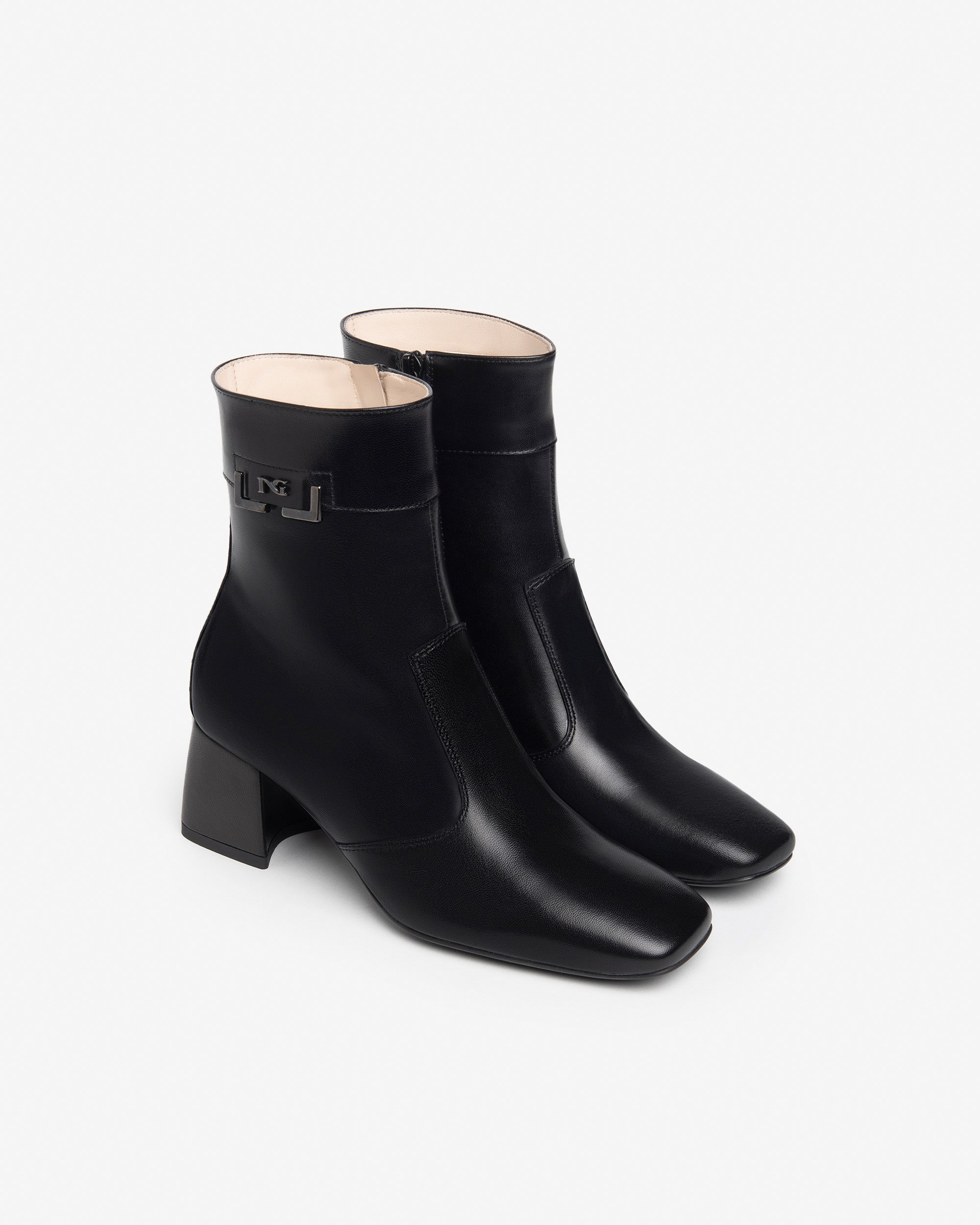  Damen-Ankle-Boots aus Leder