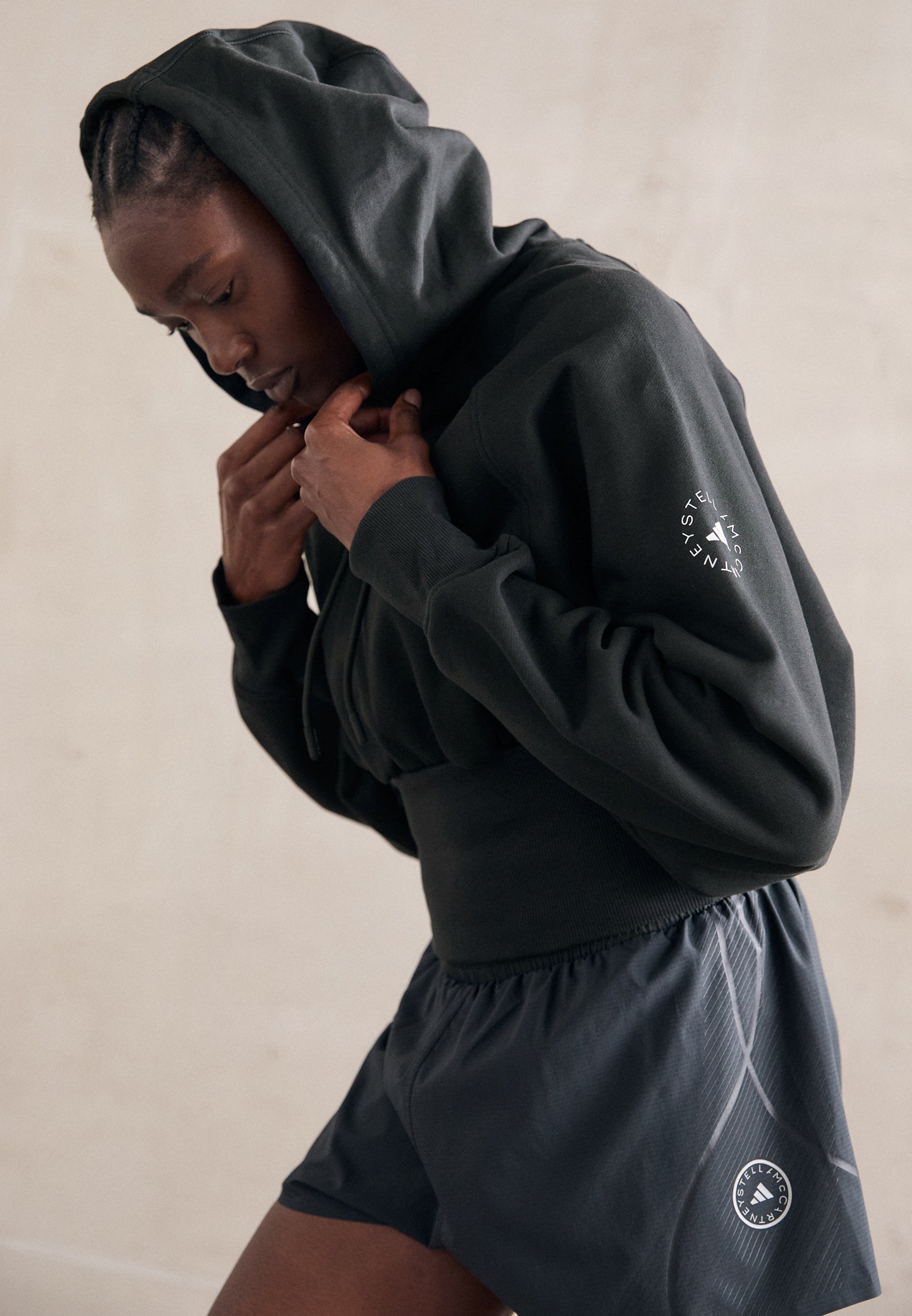 adidas by Stella McCartney HOODIE - Hoodie - zwart
