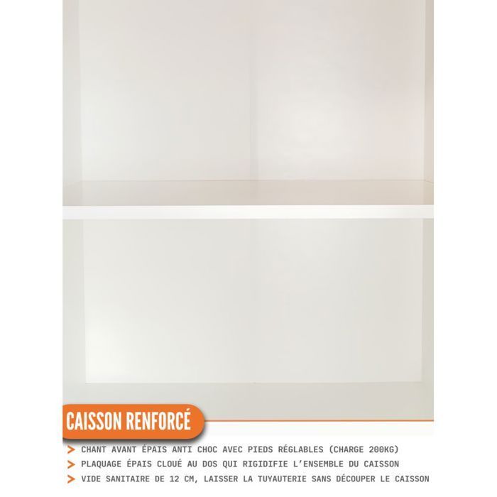 Cucina completa ECO bianco lucido 240 cm - Cuisineandcie