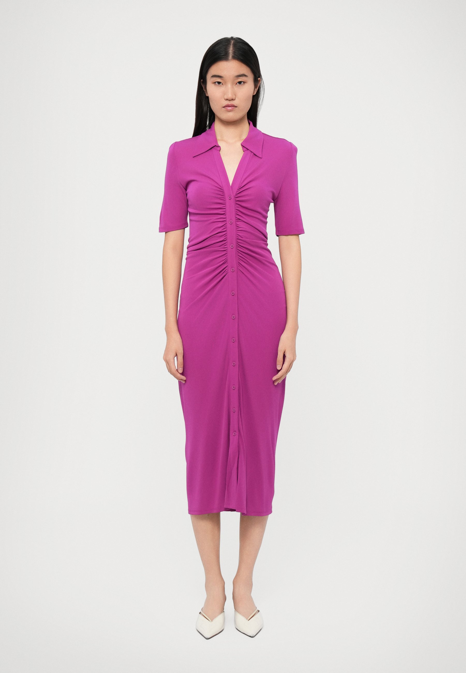 Robe ZOEY de Diane von Furstenberg - Robe en jersey - pourpre vin