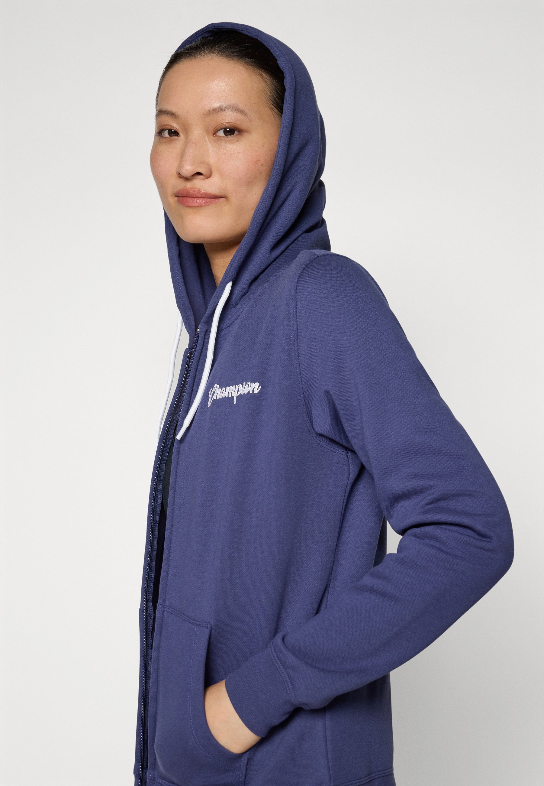 Champion GRAPHIC FULL ZIP HOODIE - Sweatshirt met ritssluiting - donkerblauw