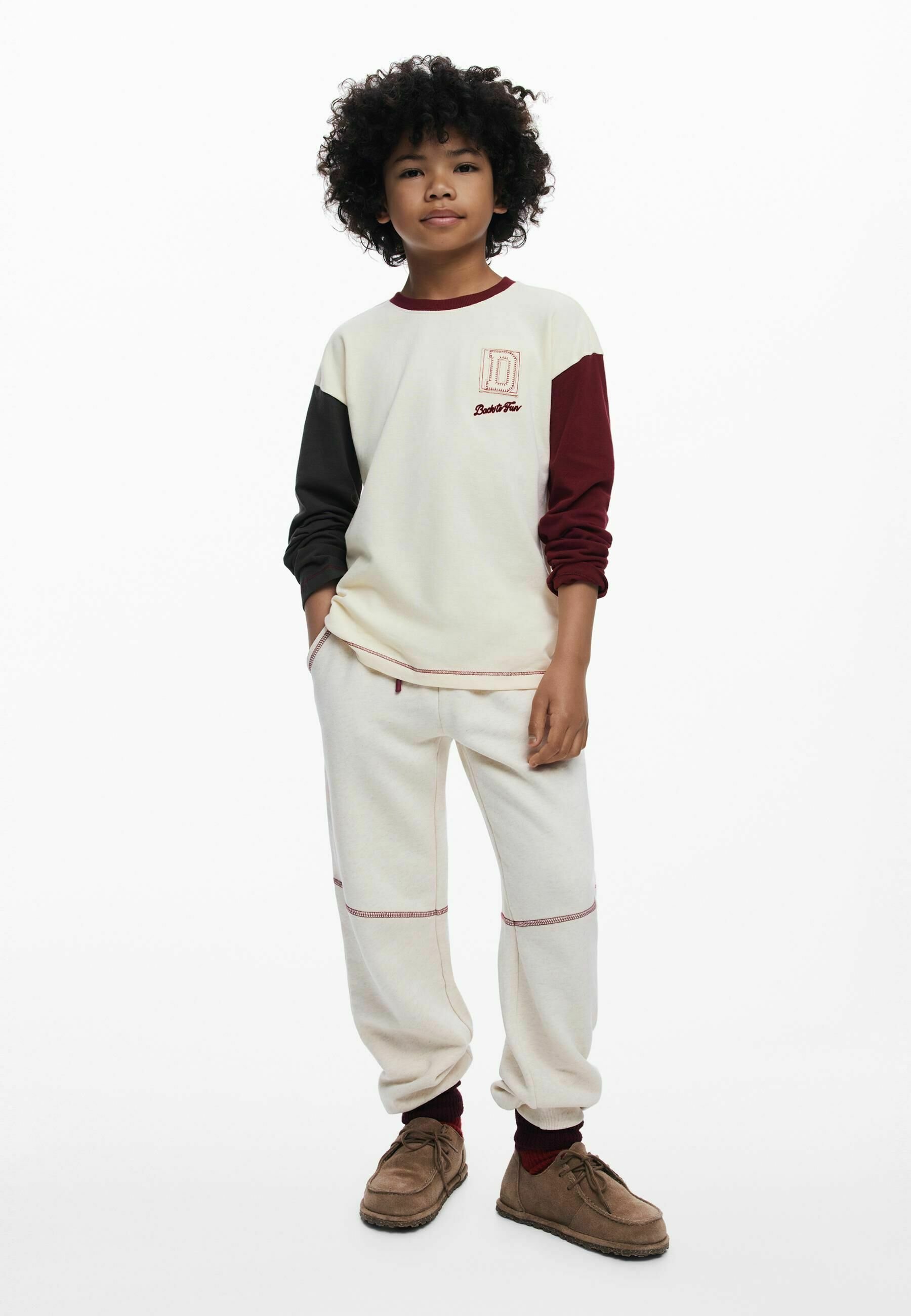 Maglia a maniche lunghe Desigual - bianca