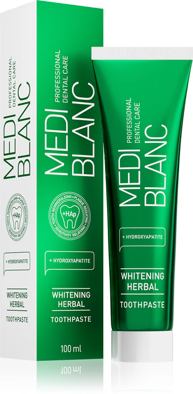 MEDIBLANC Whitening Herbal bylinná zubná pasta s bieliacim účinkom