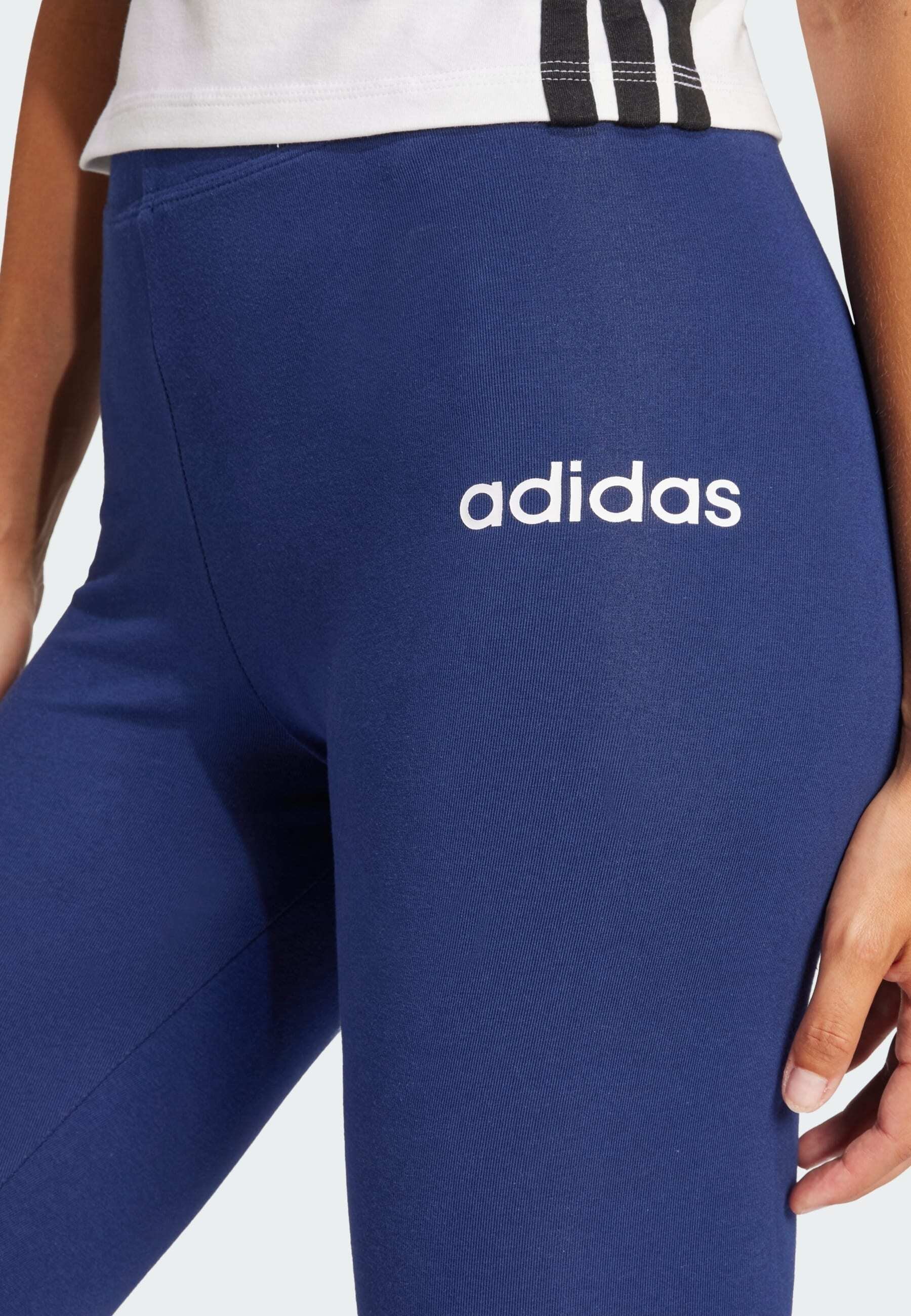 adidas Sportswear LEG - Legginsit - tummansininenvalkoinen