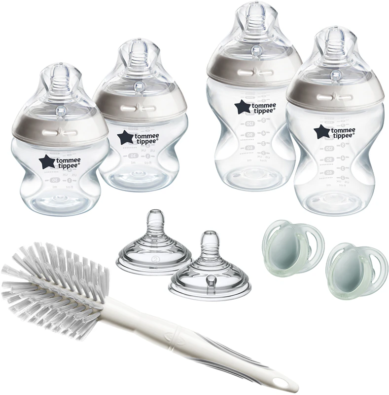 Conjunto para Bebê Anticólica Tommee Tippee Natural Start Autoesterilizável 0m+ Branco
