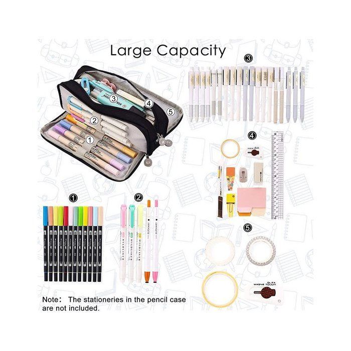 Trousse - Trousse pour garçons et filles - trousses pour l'école - trousse - fournitures scolaires