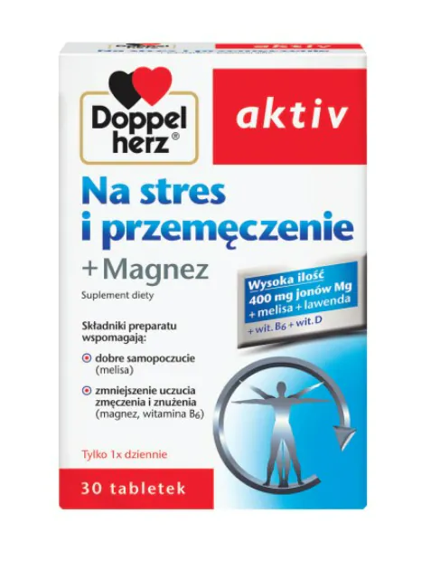 Doppelherz Aktiv Na Stres i Przemęczenie + Magnez, Tabletki