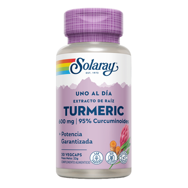 Gélules Solaray contre la douleur au curcuma, 30 gélules