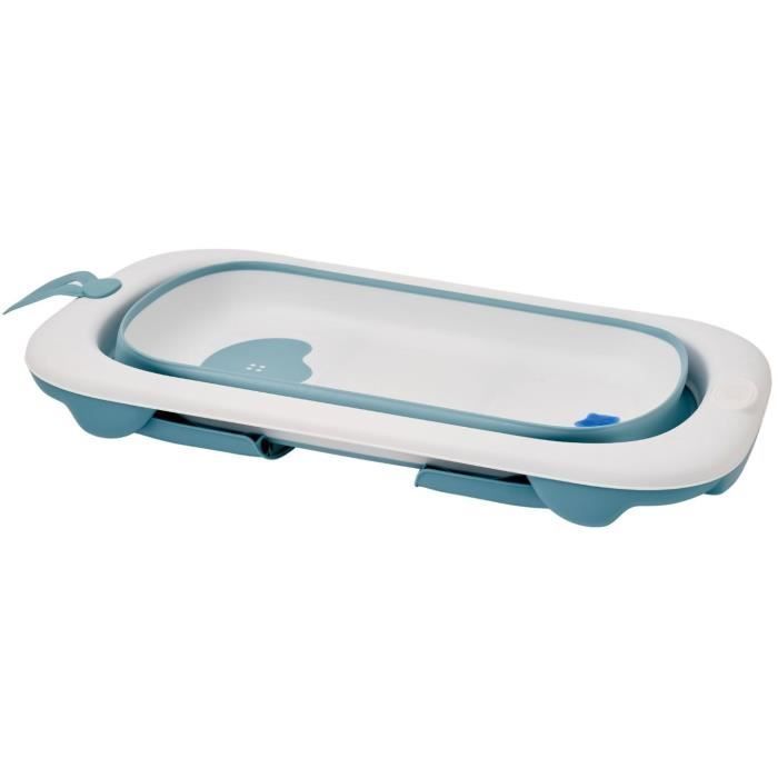 Vaschetta da bagno pieghevole - THERMOBABY - BALNÉA - Compatta - Tappo di scarico - Fino a 18 mesi - Blu