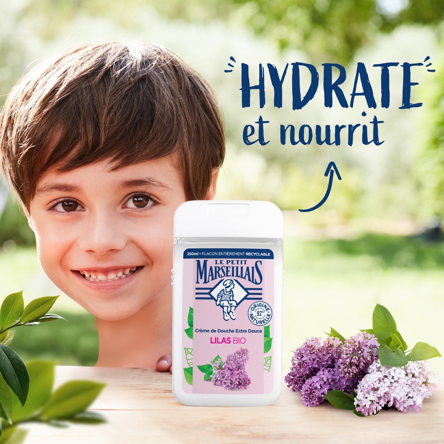 Le Petit Marseillais Douche & Bain Crème Extra Doux[[,]] Lilas[[,]]