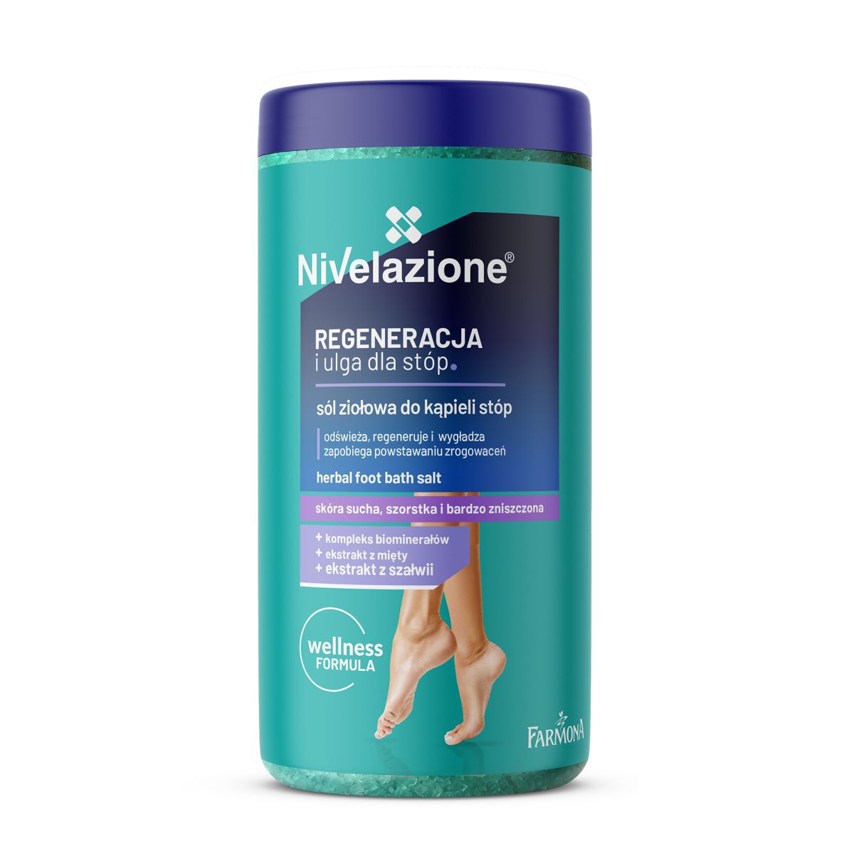 Nivelazione žolelių pėdų vonios druska 600 g