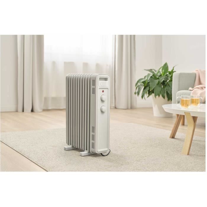 Oil-filled electric radiator - SENCOR - SOH 3411WH - 2300 W - 2 buttons - White