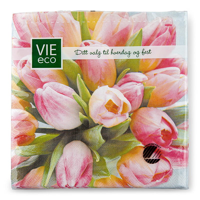 Vie Eco Servetter 20-pack 33x33 cm, Vår
