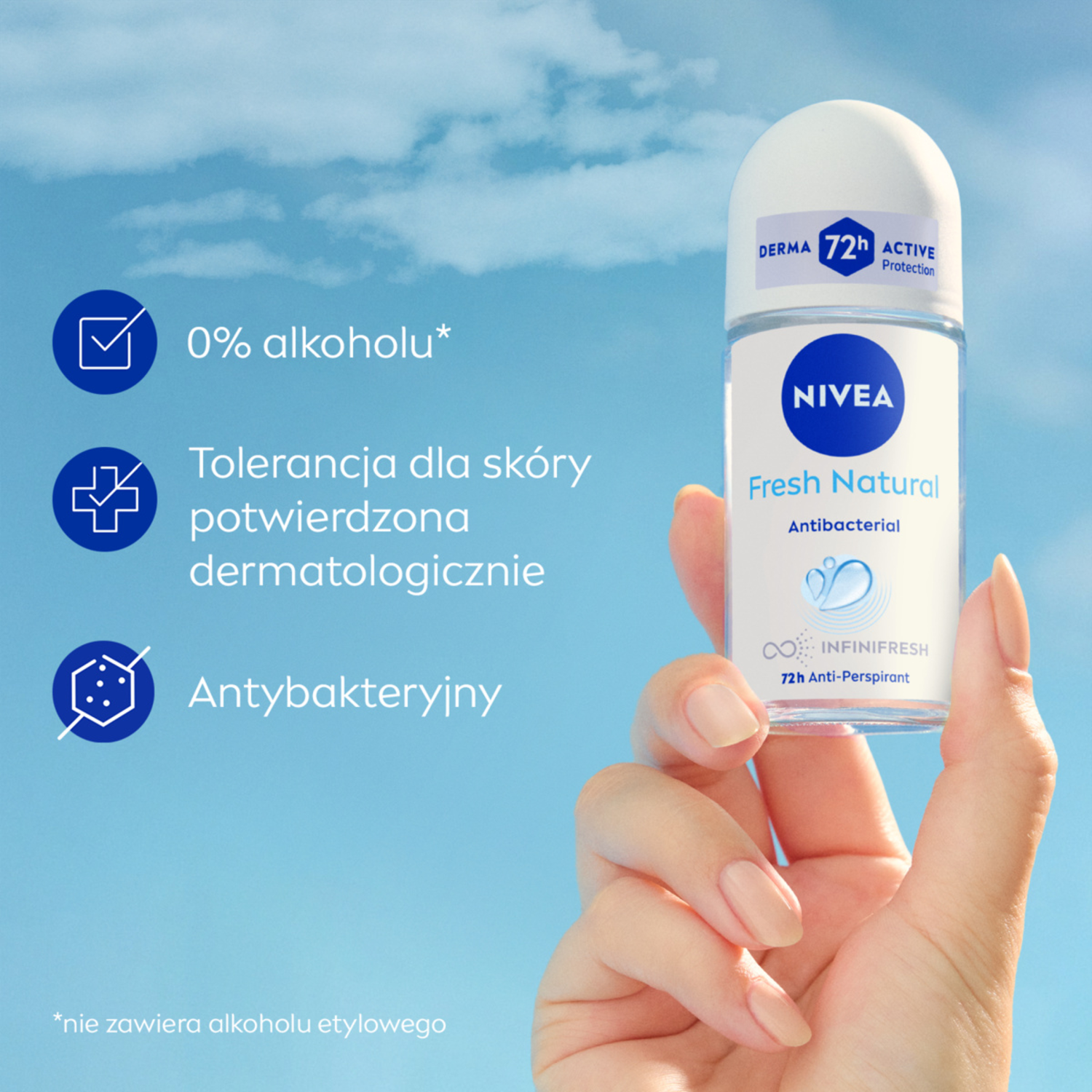 Nivea Men Deodorante Roll-on Antitraspirante 50ml Freschezza Naturale