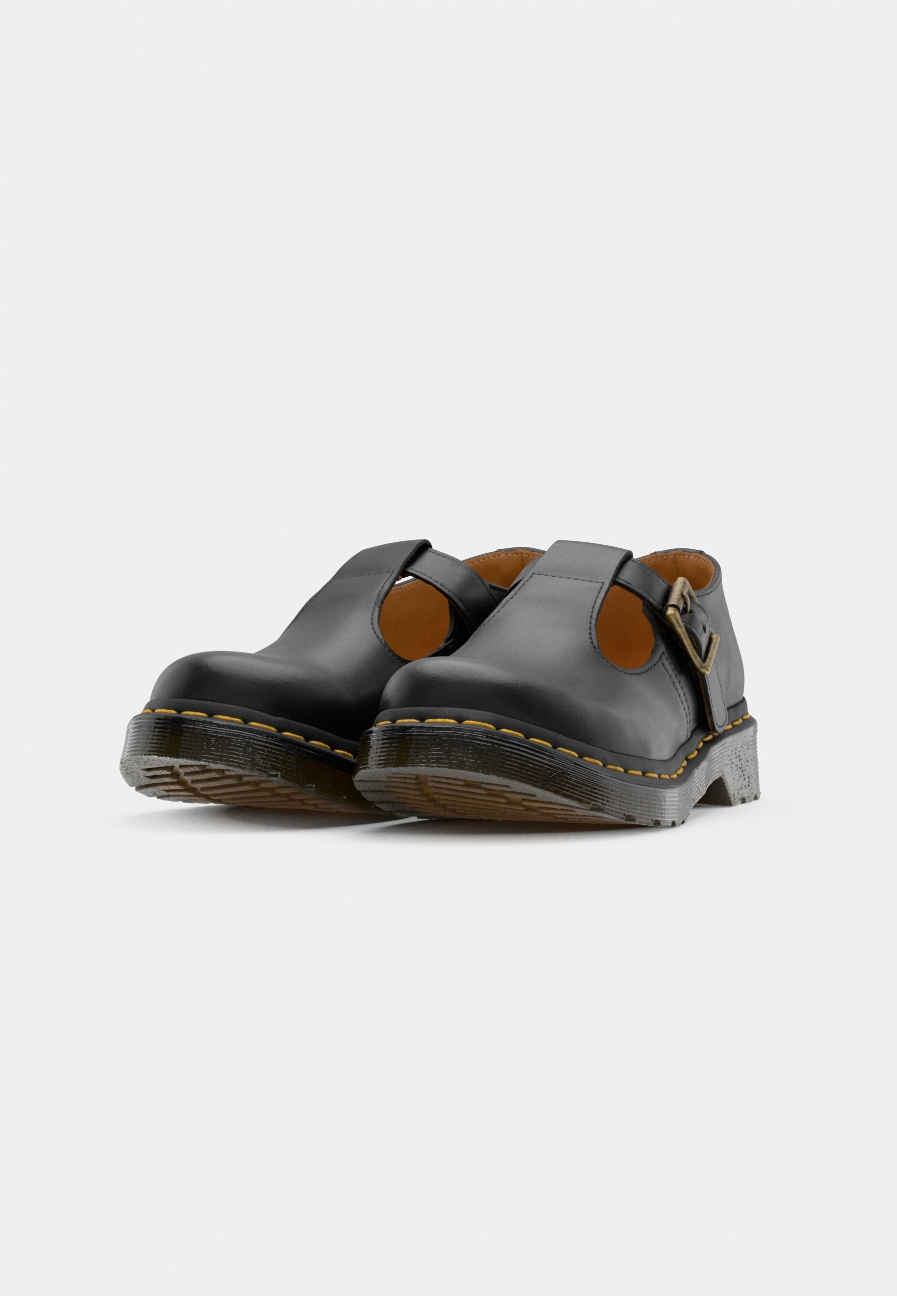 Dr. Martens POLLEY T BAR SCHOEN - Instappers - zwart glad