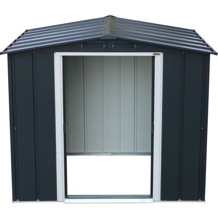 Garden shed - Metal - DURAMAX - 2.47 m² - 0.33 mm - Anthracite - DUECO64PR