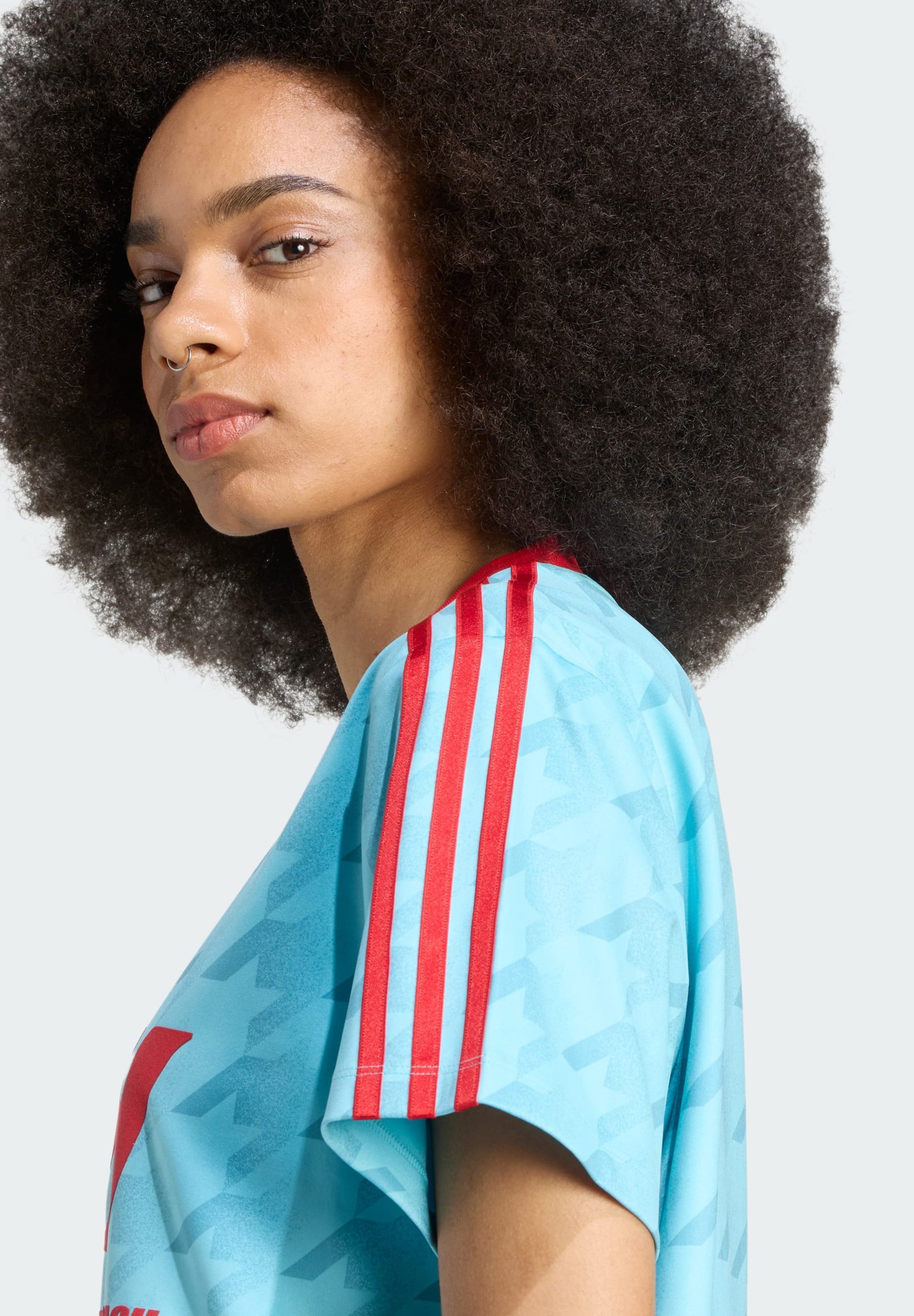 adidas Originals FOOTIE - T-shirt met print - blauwe gloed