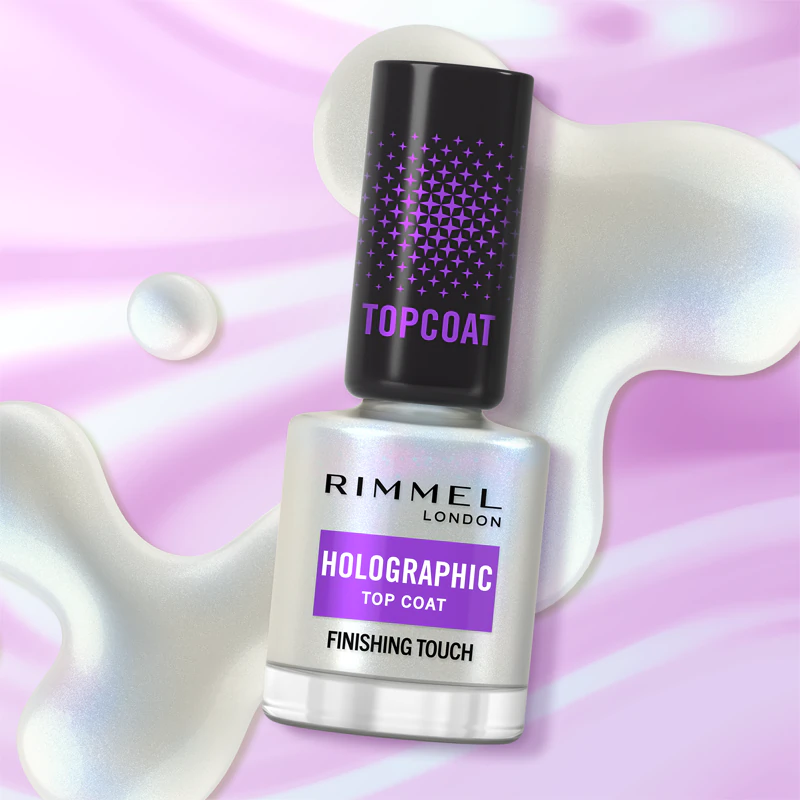 Rimmel Holographic Glitter Nagellack Überlack