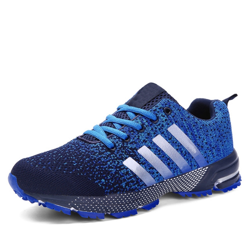 Oferta especial 2021: Zapatillas deportivas de moda para hombre, transpirables, de malla, con suela de EVA, ideales para mujer. Tallas grandes: 35-47.