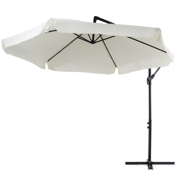 Parasol ogrodowy na wysięgniku 3m Empoli kremowy