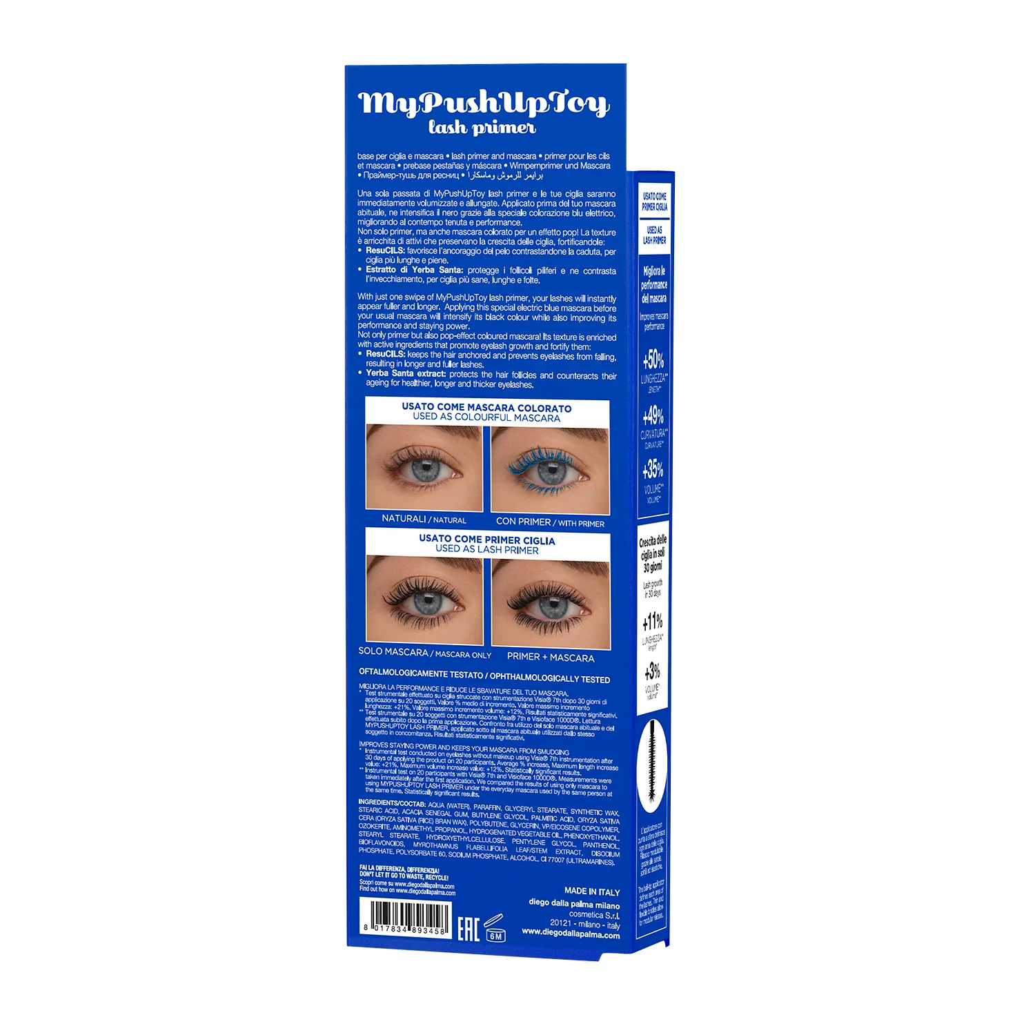 Occhi MyPushUpToy Lash Primer - Base per Mascara, Mascara, Trattamento Ciglia