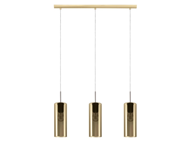 Lampa wisząca Selvino 3-punktowa stalowa srebrna