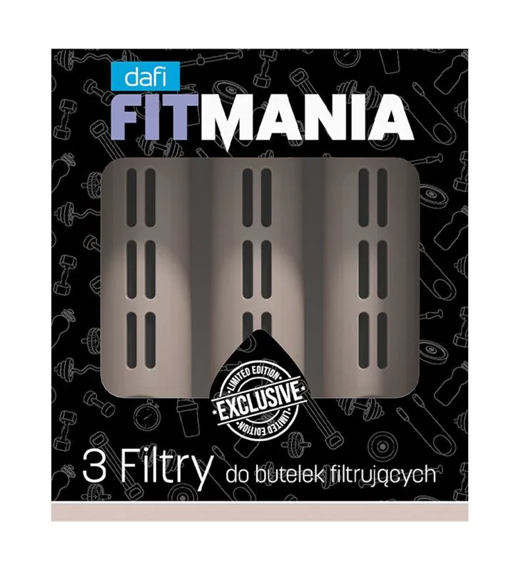 Dafi Fitmania Cappuccino - 3-pak filtrów do butelki bez zakrętki