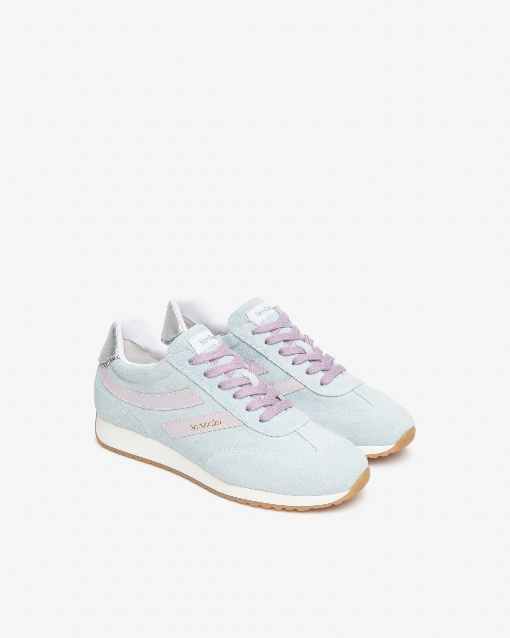  Damen-Sneaker aus Wildleder, Leder und technischen Materialien