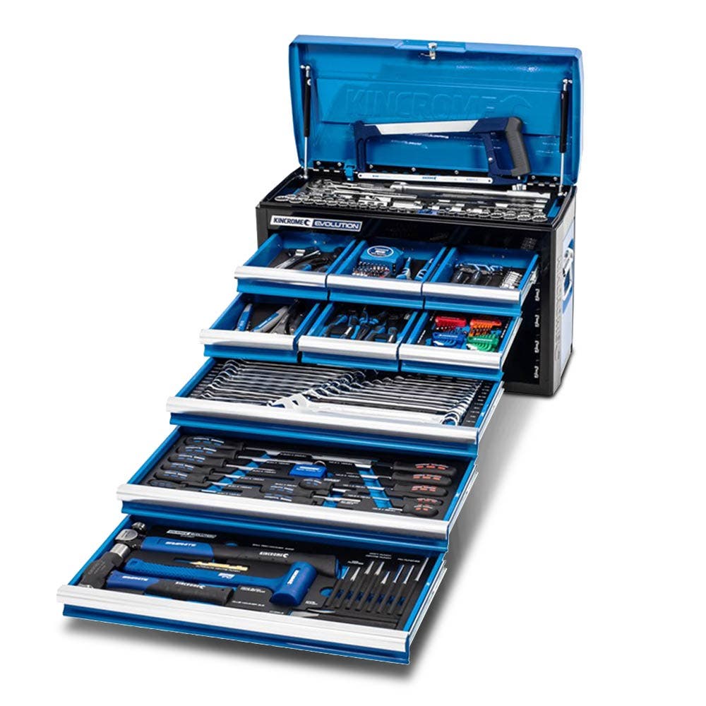 Conjunto de ferramentas KINCROME Evolution TFL, 225 peças, 9 gavetas, P1702