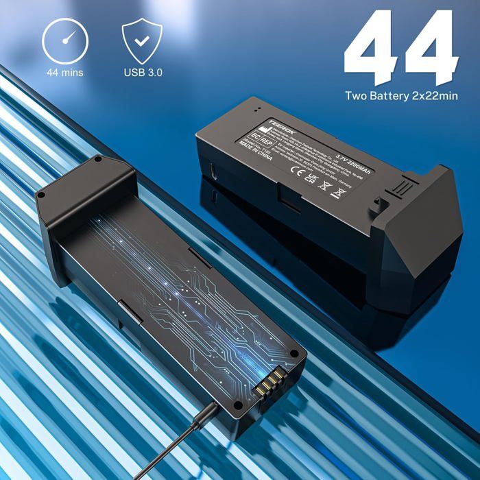Drone - TRAHOO - T18S - Caméra 4K - Moteur Sans Balais - Pliable 5G Wifi