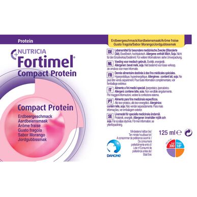 Fortimel Fortimel Kompakt Protein Jordbær 4x125 ml 4x125 ml