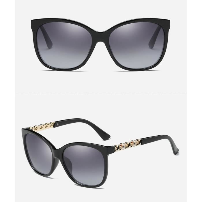 Lunettes de soleil polarisées de haute qualité pour femmes - Lunettes de soleil anti-éblouissement à la mode Miroir de conduiteprote