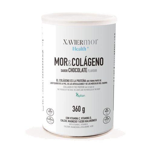 Gehydrolyseerd collageen voedingssupplement met mineralen, vitaminen en hyaluronzuur (chocoladesmaak)