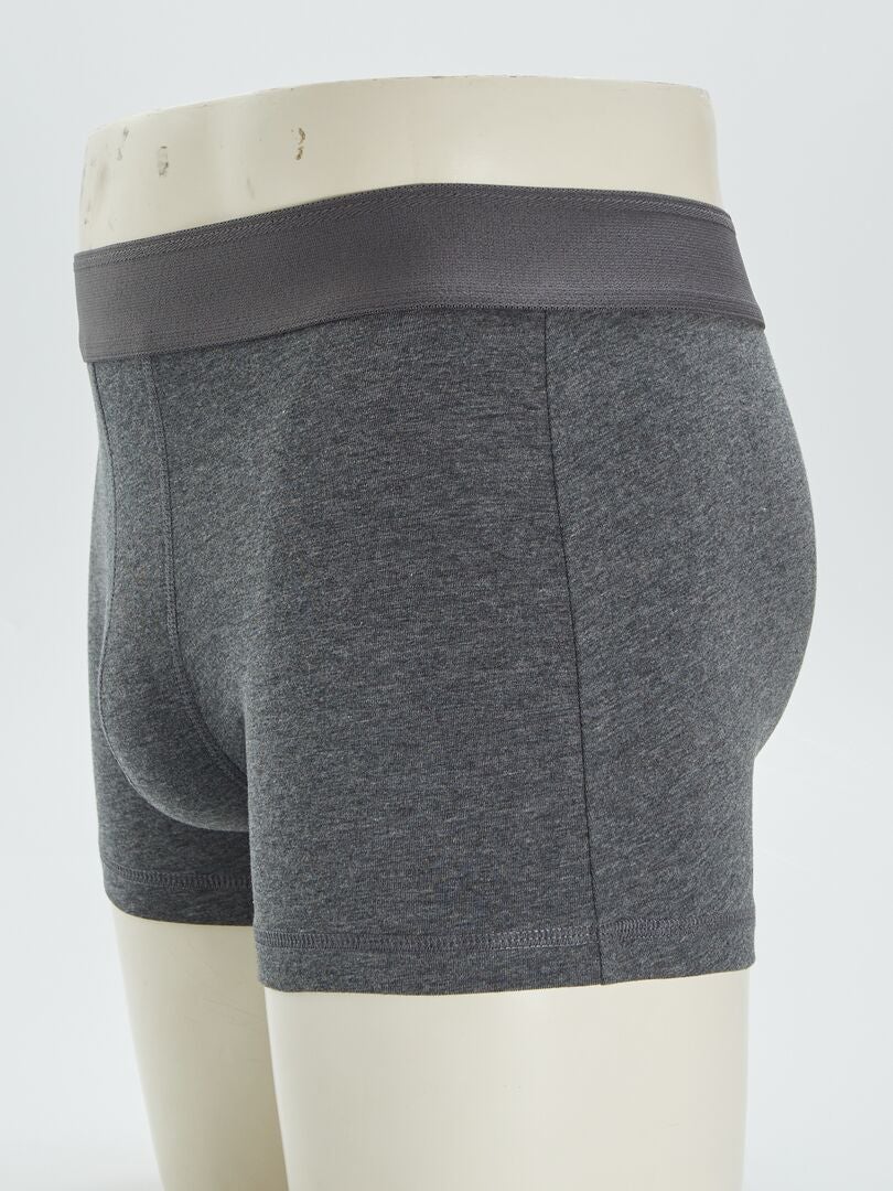 Conjunto de 3 cuecas boxer de cor sólida - VERDE