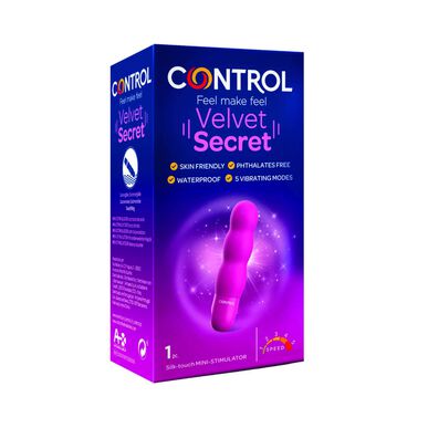 Control Mini Velvet Secret -stimulaattori 1 kpl 1 kpl