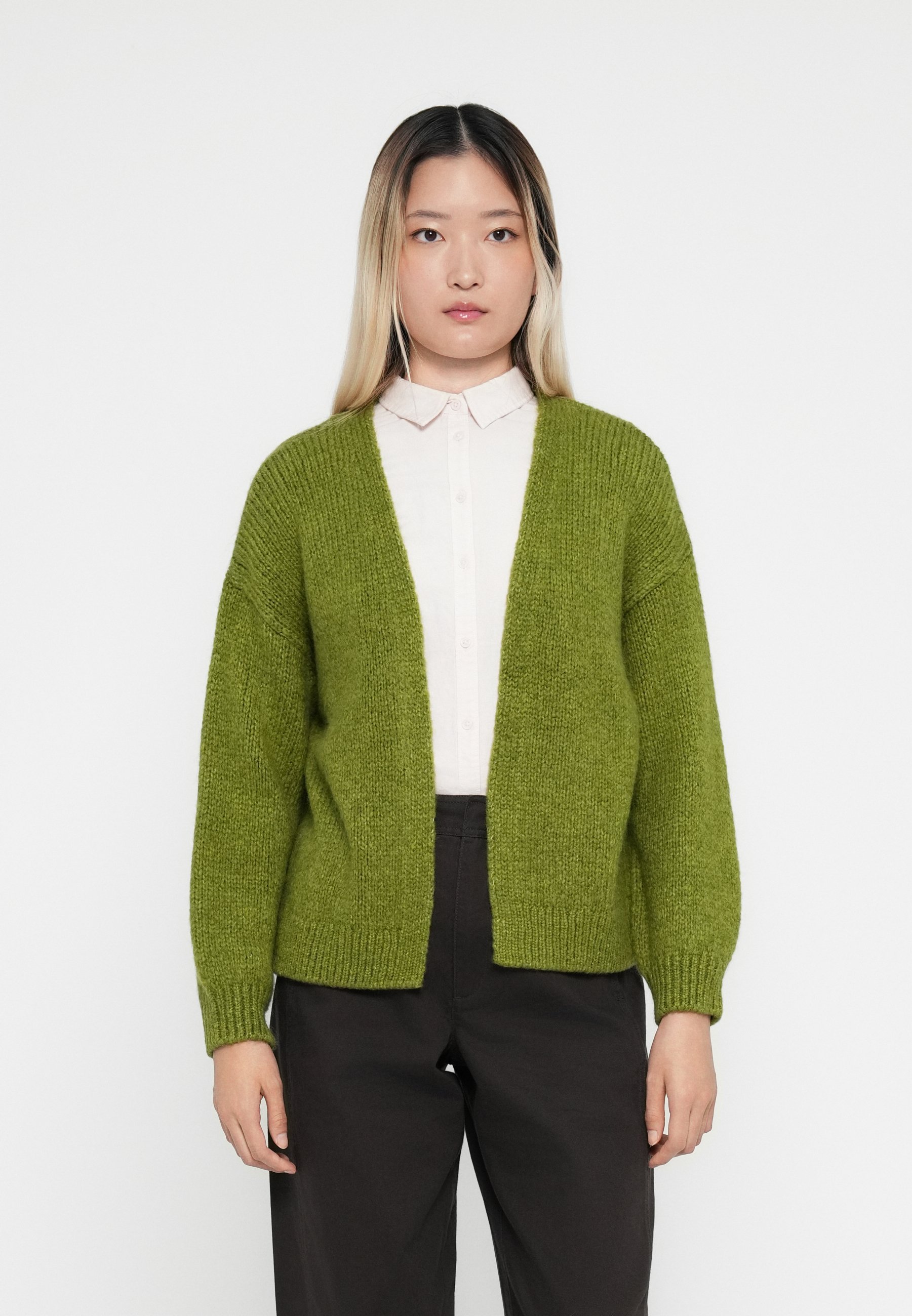 JDY JDYDINEA CARDIGAN SOLID - Cardigan - fern