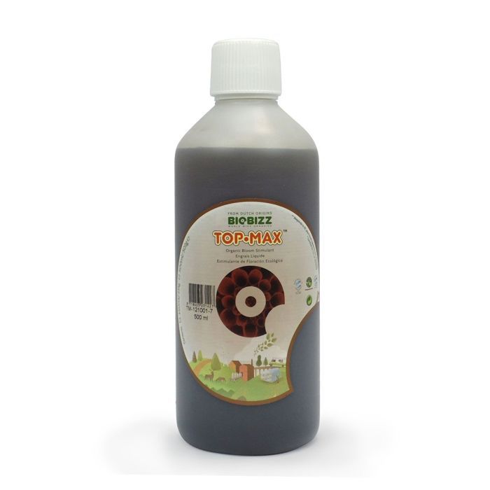 Fertilizante para floración TopMax - BIOBIZZ - 500 ml - Estimulante de floración - Universal - Líquido