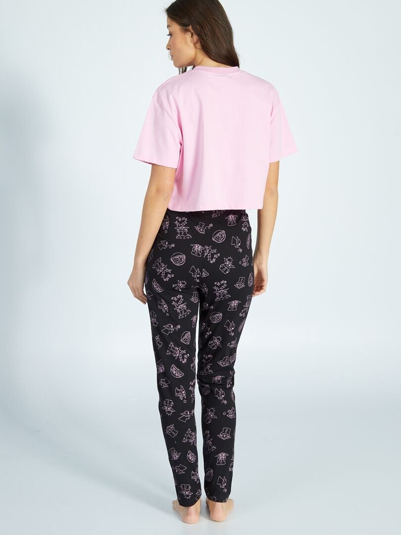 Lámina con estampado de 'Grogu' de 'The Mandalorian' - 2 piezas - ROSA