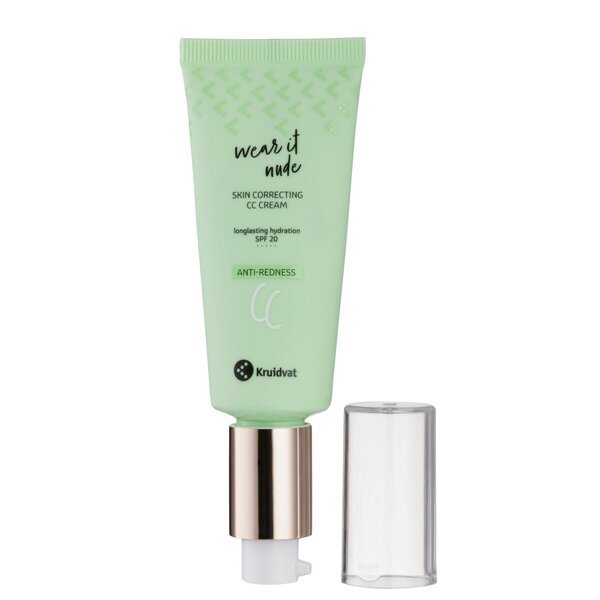 Kruidvat Wear It Nude Skin Corrective SPF20 pret apsārtumu CC krēms<br>30ml