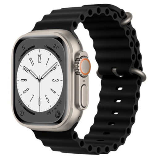 Silikonarmband kompatibel mit Apple Watch 42/44/45/49 mm Smartek Smtk-ocean