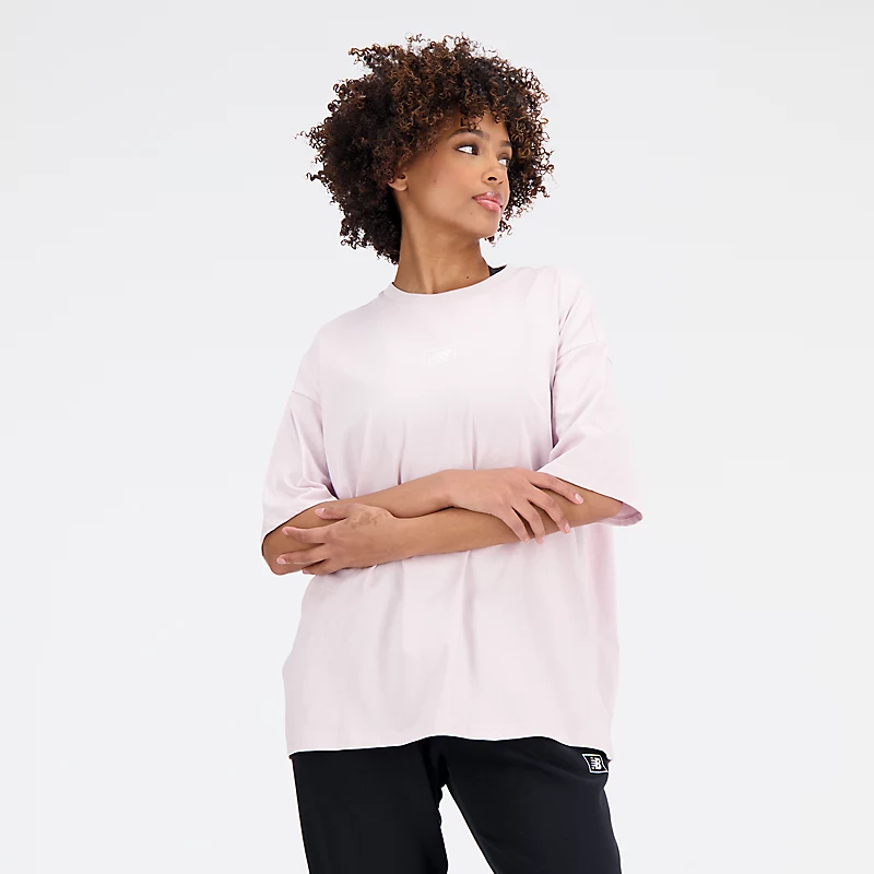 Damen-T-Shirt in Übergröße aus bedruckter Baumwolle – DECEMBER SKY