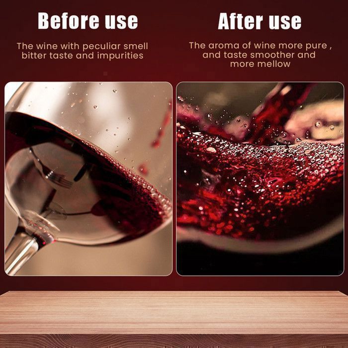 AIKARO - Aireador de vino, decantador de vino con filtro, soporte y sacacorchos (kit)