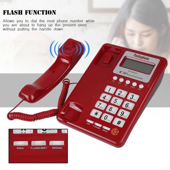 Telefono fisso per reception hotel, telefono fisso ufficio, identificativo chiamante - YUN
