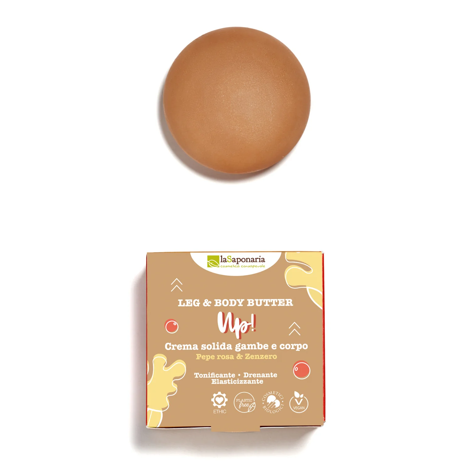 Creme Solide Crema solida gambe e corpo UP - Crema Corpo, Crema gambe antifatica