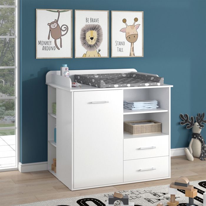 Commode à langer Lea 113x100cm Blanc Vicco 36850