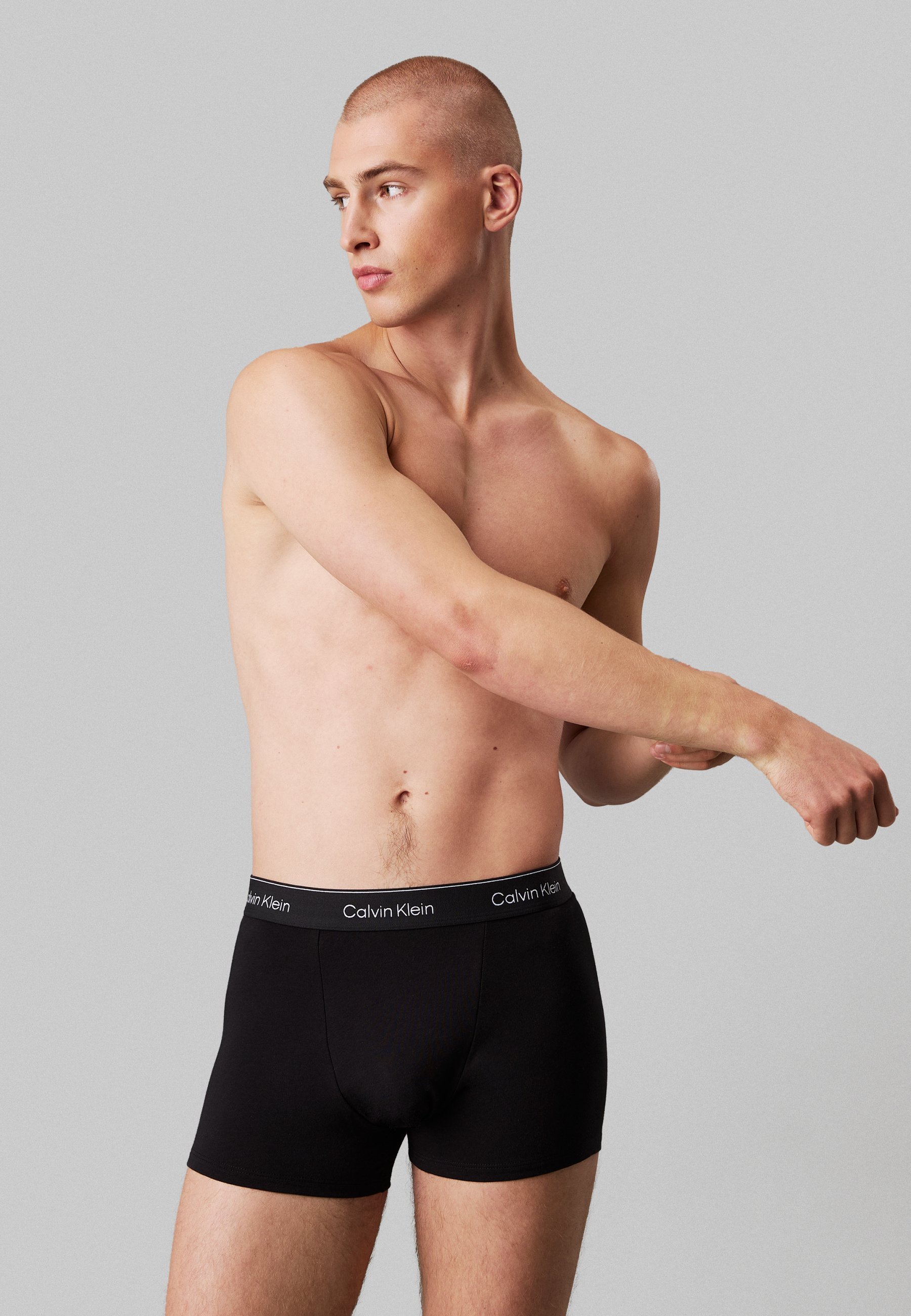 Calvin Klein Unterwäsche RELAXED FIT TRUNK 3er-Pack ICON COTTON STRETCH - Hosen - Schwarz