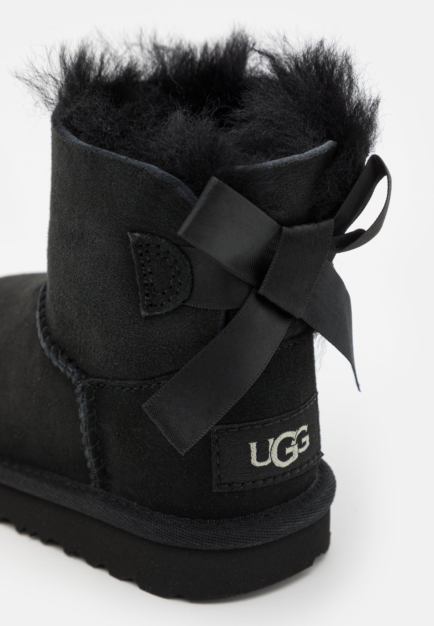 UGG MINI BAILEY BOW II - Klassieke enkellaarsjes - zwart
