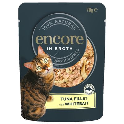 Bouillon pour chat Encore, sachet économique de 48 sachets de 70 g