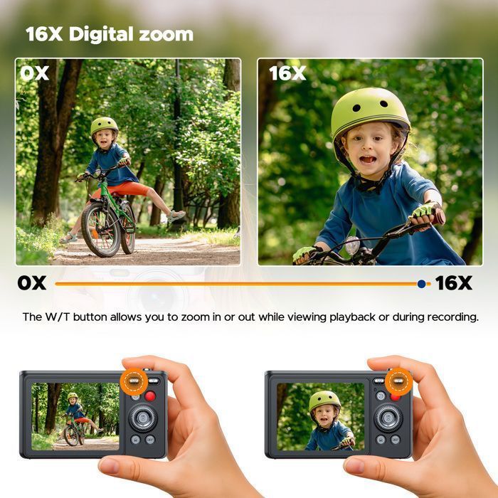 Appareil Photo Numérique Compact Caméra vidéo 1080P 50MP - 2,8