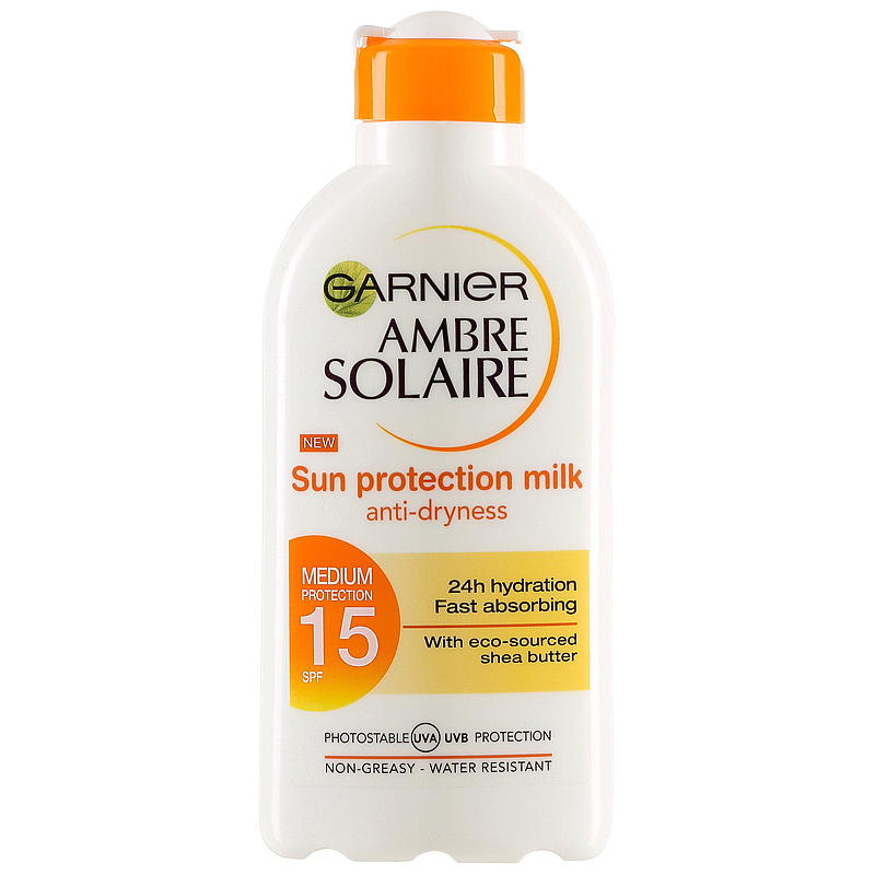 Garnier Ambre Solaire Lait Protecteur Solaire, SPF15 200 ml